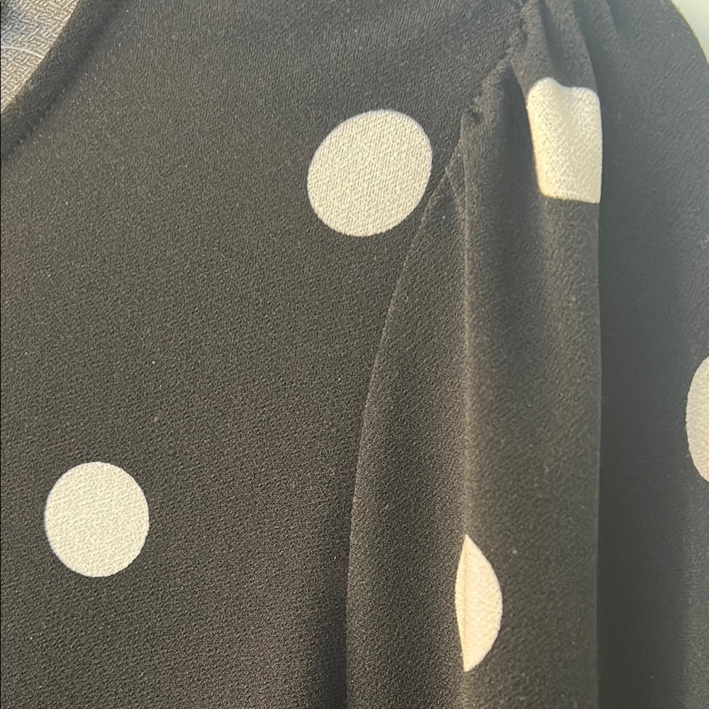 Adrianna Papell Black and White 3/4 Sleeve Blouse - Picture 3 of 4